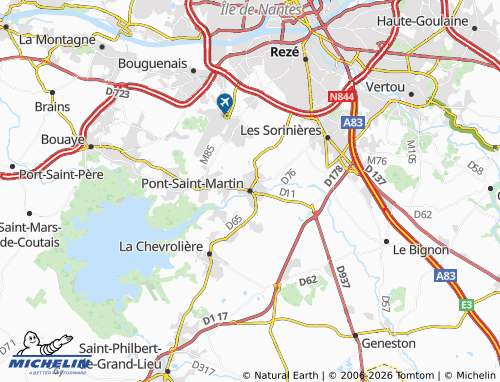 Mapa MICHELIN Pont-Saint-Martin - ViaMichelin