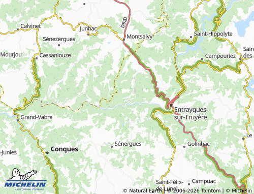 MICHELIN Le Fel map - ViaMichelin