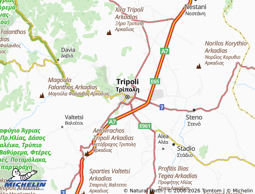 MICHELIN Tripoli map - ViaMichelin
