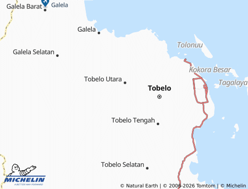 MICHELIN Popilo Utara map - ViaMichelin
