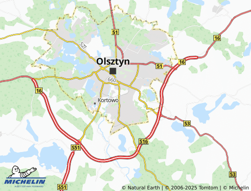MICHELIN Nagórki map - ViaMichelin