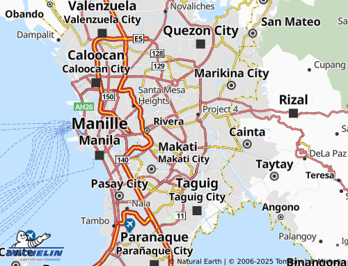 MICHELIN Greenhills map - ViaMichelin