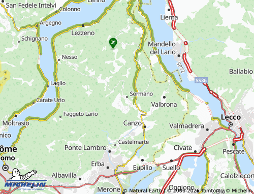 MICHELIN-Landkarte Sormano - ViaMichelin