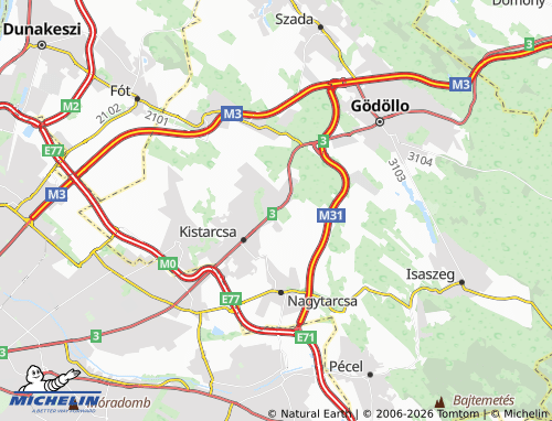 Mapa MICHELIN Kerepes - ViaMichelin
