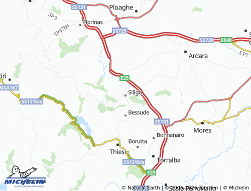 Mapa MICHELIN Siligo - ViaMichelin