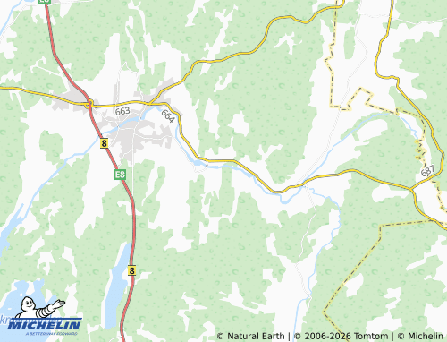Kaart MICHELIN Flackåsen - ViaMichelin