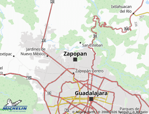Mapa MICHELIN Praderas del Centinela - ViaMichelin