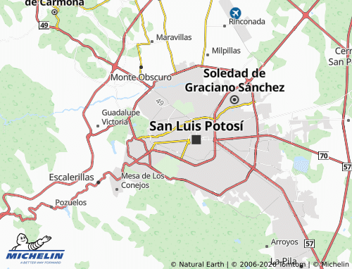 MICHELIN-Landkarte Privadas Terrazas - ViaMichelin