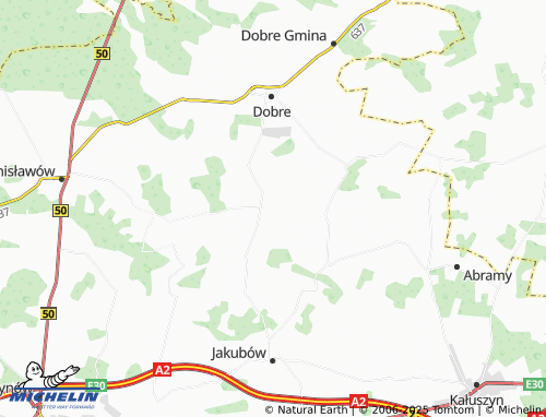 MICHELIN-Landkarte Mlęcin - ViaMichelin