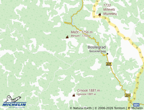 Mapa MICHELIN Gložje - ViaMichelin