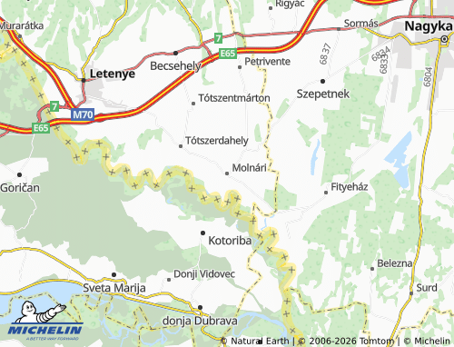Mapa MICHELIN Molnári - ViaMichelin