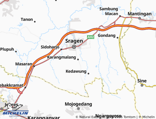MICHELIN-Landkarte Karangmalang - ViaMichelin