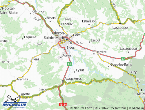 Carte MICHELIN Soeix - ViaMichelin
