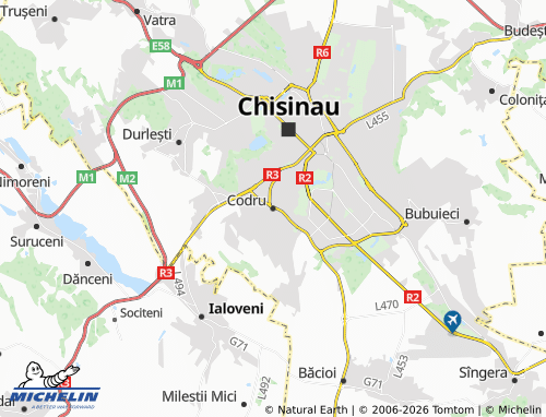 Carte MICHELIN Codru - ViaMichelin