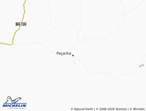 Carte MICHELIN Peçanha - ViaMichelin