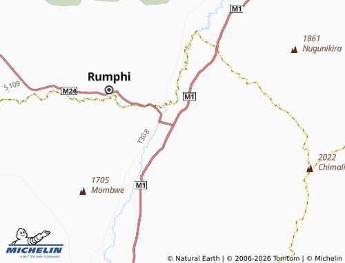 MICHELIN Bwengu map - ViaMichelin