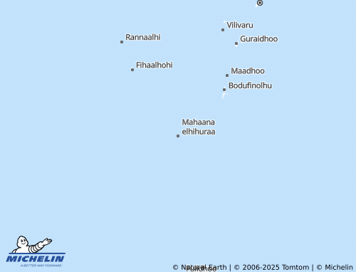 MICHELIN Mahaana elhihuraa map - ViaMichelin