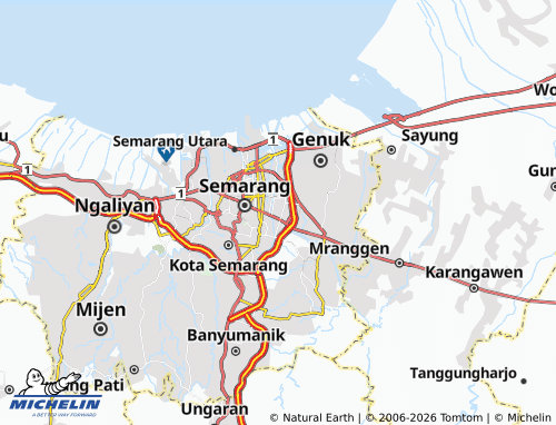 MICHELIN Pandean Lamper map - ViaMichelin