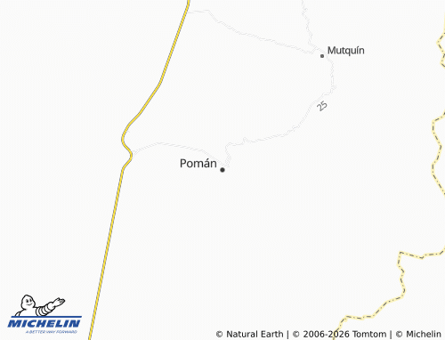 MICHELIN-Landkarte Pomán - ViaMichelin