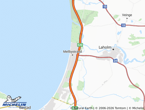 Mappa MICHELIN Mellbystrand - ViaMichelin