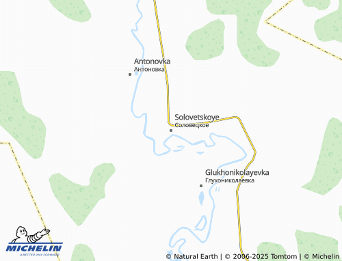 MICHELIN Solovetskoye map - ViaMichelin