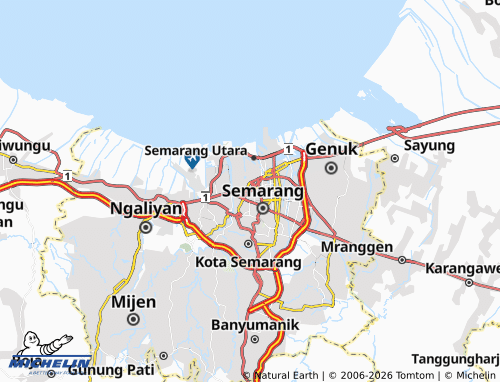 MICHELIN Sekayu map - ViaMichelin