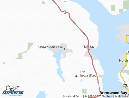 Carte MICHELIN Shawnigan Lake - ViaMichelin