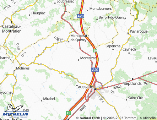 MICHELIN-Landkarte Montalzat - ViaMichelin