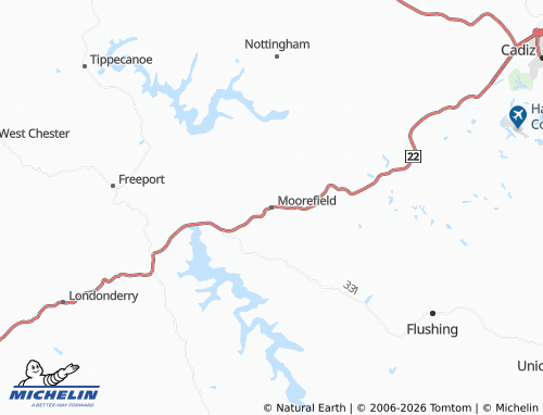Mapa MICHELIN Moorefield - ViaMichelin