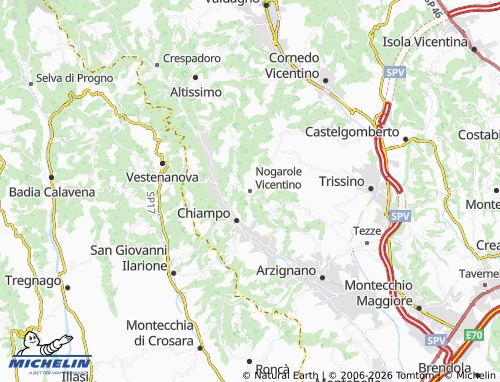 MICHELIN Nogarole Vicentino map - ViaMichelin