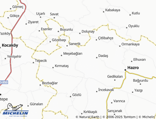 MICHELIN-Landkarte Kavaklıboğaz - ViaMichelin