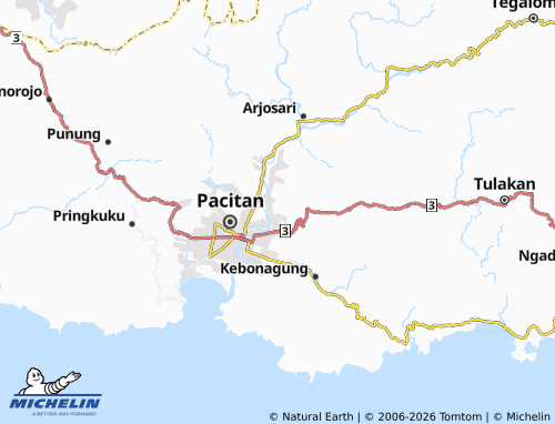 MICHELIN-Landkarte Purworejo - ViaMichelin