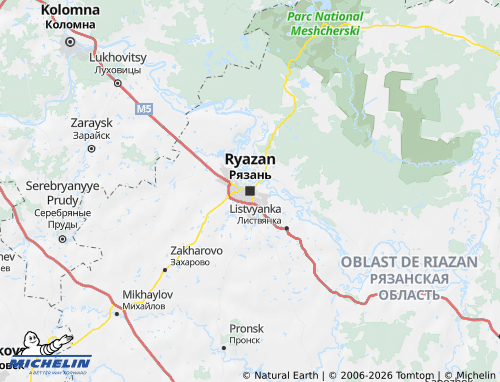 Carte MICHELIN Ryazan - ViaMichelin