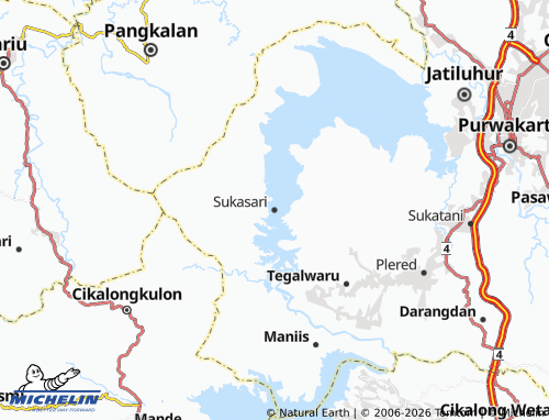 MICHELIN Sukasari map - ViaMichelin