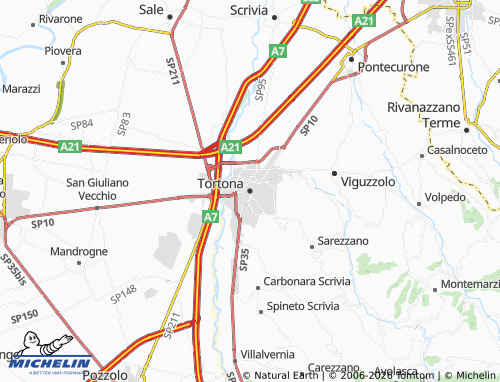 MICHELIN Tortona map - ViaMichelin