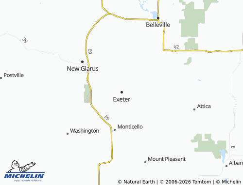 Mapa MICHELIN Exeter - ViaMichelin