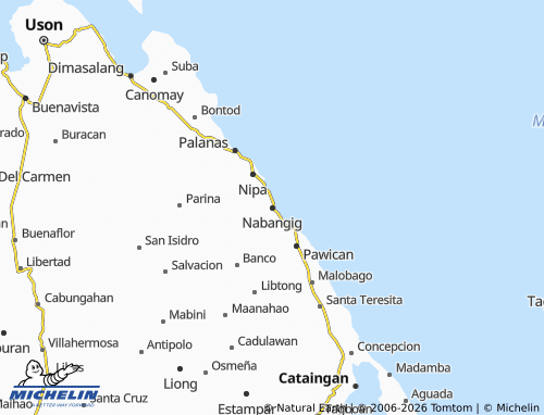 MICHELIN Nabangig map - ViaMichelin