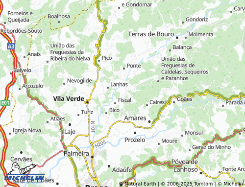 Carte MICHELIN Torre - ViaMichelin