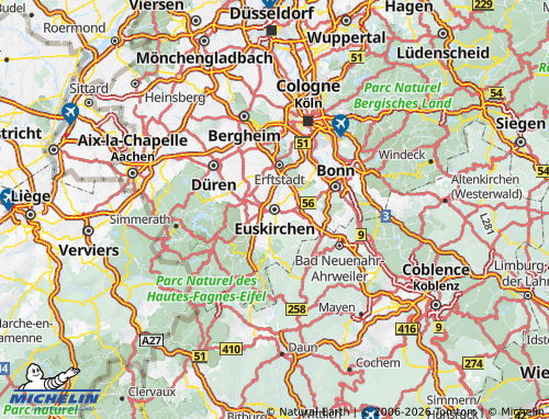 MICHELIN Euskirchen map - ViaMichelin