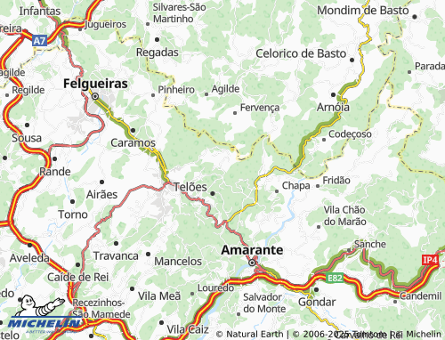Mappa MICHELIN Covelas de Cima - ViaMichelin