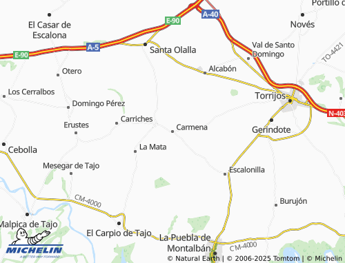 MICHELIN Carmena map - ViaMichelin