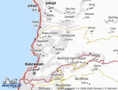 Mapa MICHELIN al-Gheenah - ViaMichelin