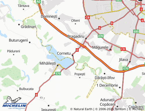 Mappa MICHELIN Cornetu - ViaMichelin