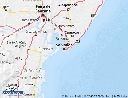 Carte MICHELIN Bahia - ViaMichelin