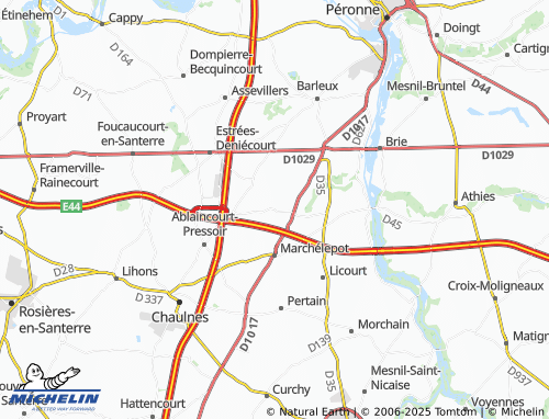 Mappa MICHELIN Fresnes-Mazancourt - ViaMichelin
