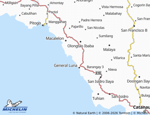 MICHELIN Santa Maria Ibaba map - ViaMichelin