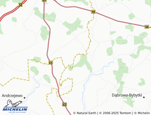 Mapa MICHELIN Zaręby-Skórki - ViaMichelin