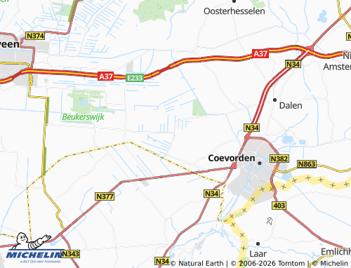 MICHELIN Dalerpeel map - ViaMichelin