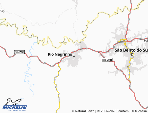 Mappa MICHELIN Rio Negrinho - ViaMichelin