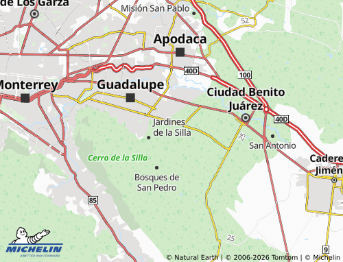 Mappa MICHELIN Villas de La Hacienda 2 Sector - ViaMichelin